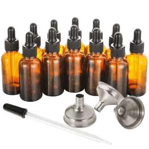 amber bottles and tincture supplies