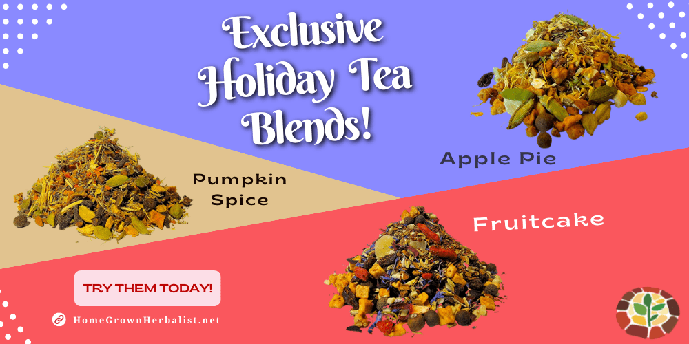 exclusive holiday teas from homegrown herbalist