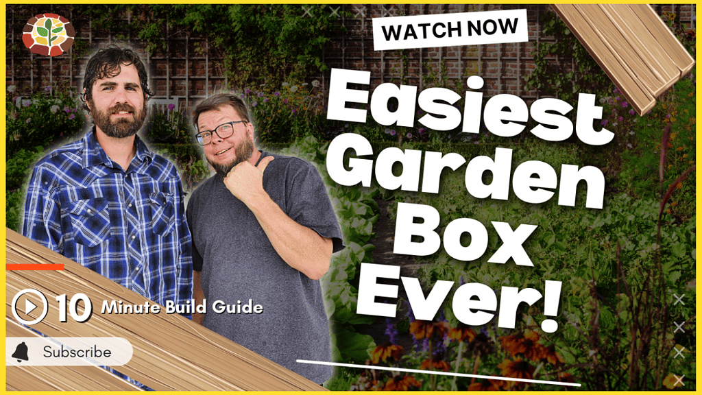 doc and davis building a garden box