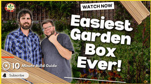 doc and davis building a garden box
